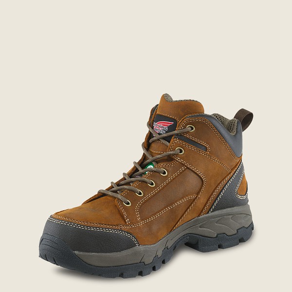 Red Wing Mens Truhiker - 5-inch Csa Safety Toe - Hiking Boots Brown - 6391SXYUZ